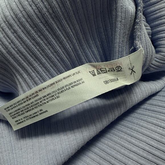 Anthropologie Daily Practice Dolman Sleeved Midi‎ Dress Blue Ribbed Size S - Picture 11 of 11